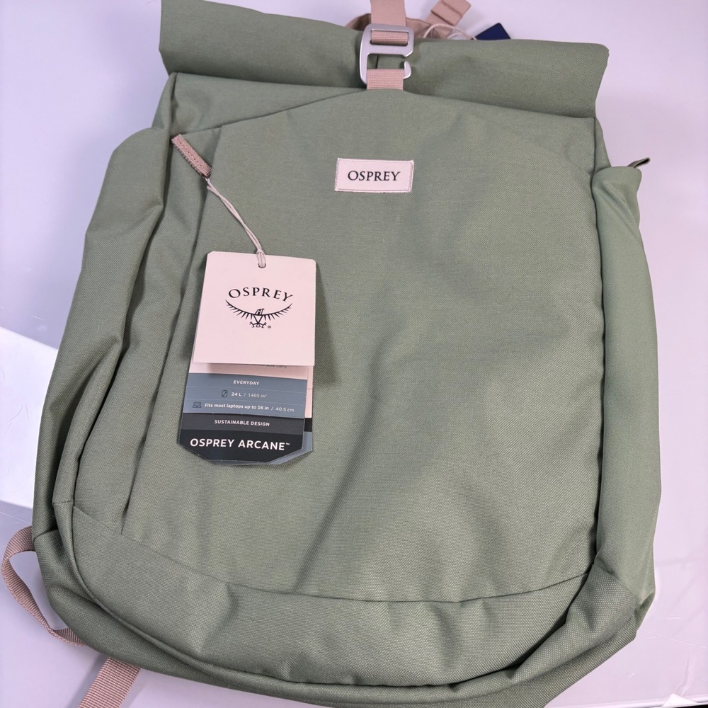 Osprey Unisex OS Botanica Heather Arcane Roll Top Backpack NEW 24L Laptop Sleeve